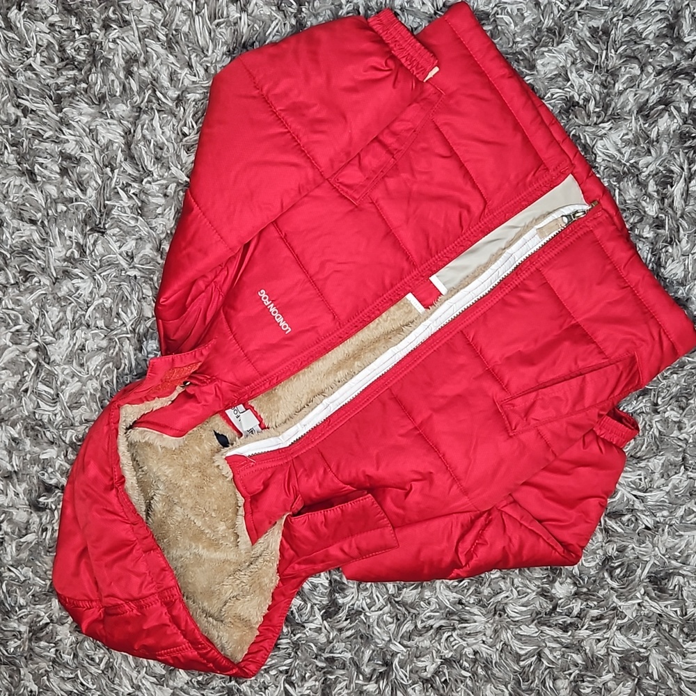 Youth coat/jacket, little boy, red, winter coat